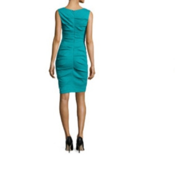 Artelier by Nicole Miller turquoise dress size 4 - Picture 5 of 5